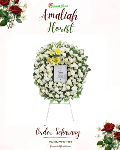 Krans Bunga Duka Cita di Banjardawa